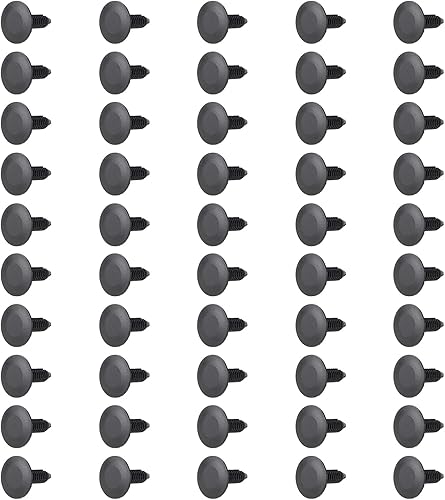 Miniatura 4 de 50 piezas M6.3 Splash Shield Cubierta de rueda Cubierta de parachoques Retenedor Clip Pin Remache Compatible con Jeep Dodge Ram Chrysler 6501916