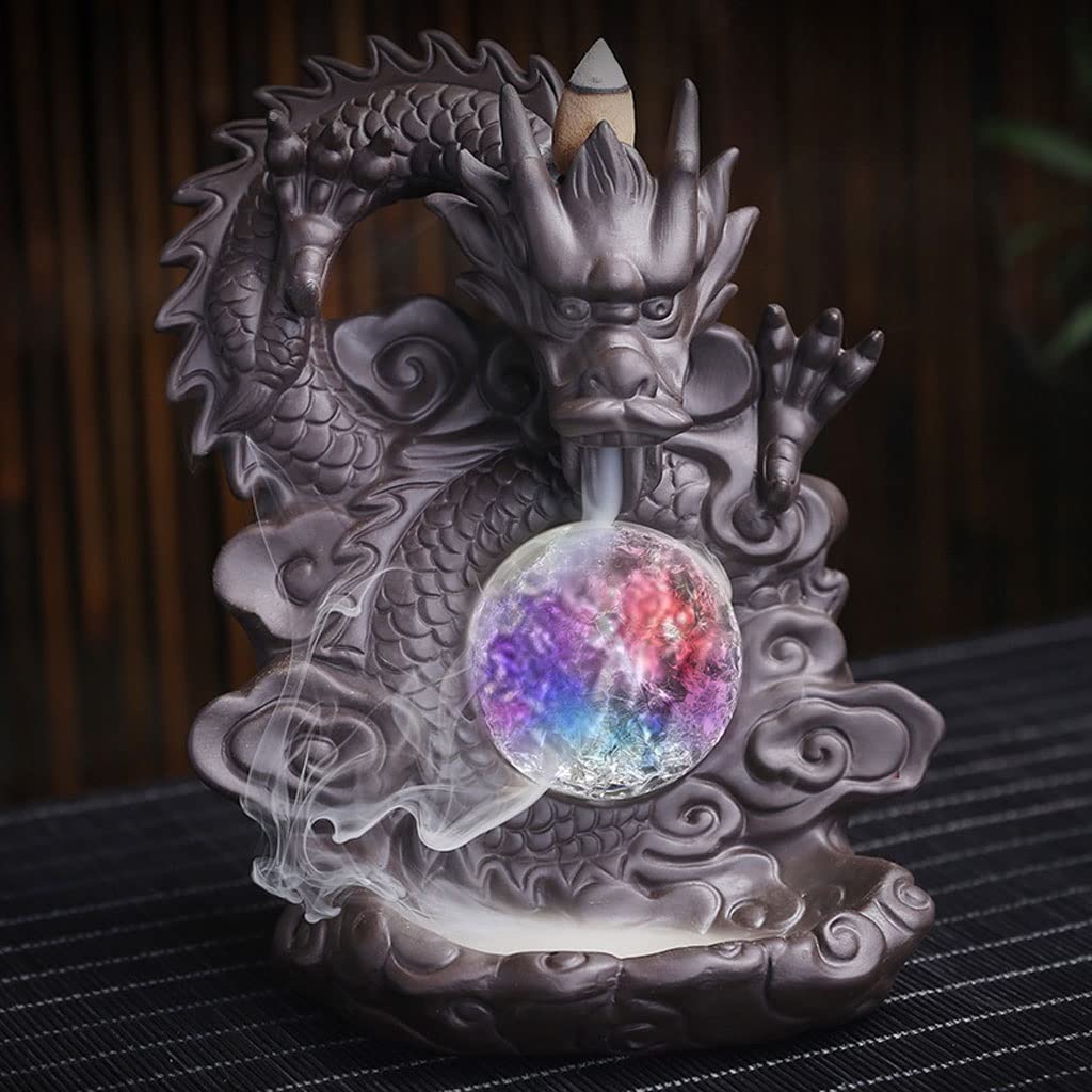 Uchwyt na kadzidło w kształcie stożka, Koraliki Xianglong Play Kadzidło z przepływem zwrotnym Glina 16,6 x 13, 9,7 cm
