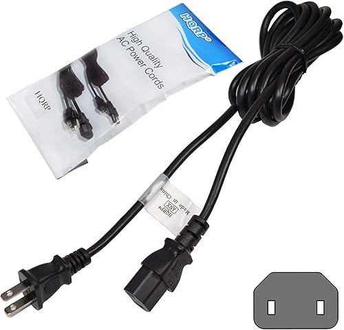 HQRP Cable de alimentación de CA de 10 pies compatible con Onkyo TX-NR838 TX-NR905 TX-NR906 TX-NR929 TX-SR805 TX-SR806 AV Cable de alimentación de