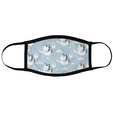 MADANYU Face Mask 3 Layer Printed Reusable Washable Cloth Face Mask - Designer Trendy Unisex - Flying Birds On Sky