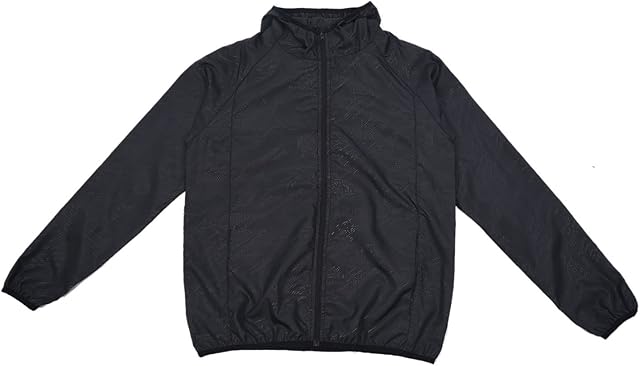Outdoor Unisex Cycling Running Waterproof Windproof Jacket Rain Coat -Black,L