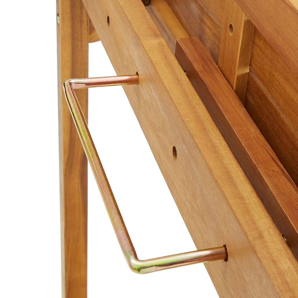 Générique Table de Bar Balcon 90x37x122,5 cm Bois d'Acacia Massif