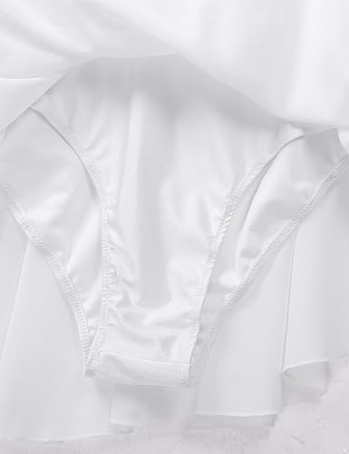 Miniatura 5 de YiZYiF Womens Adult Figure Ice Skating Dress Long Sleeve Roller Skating Ballet Dance Dress Costume