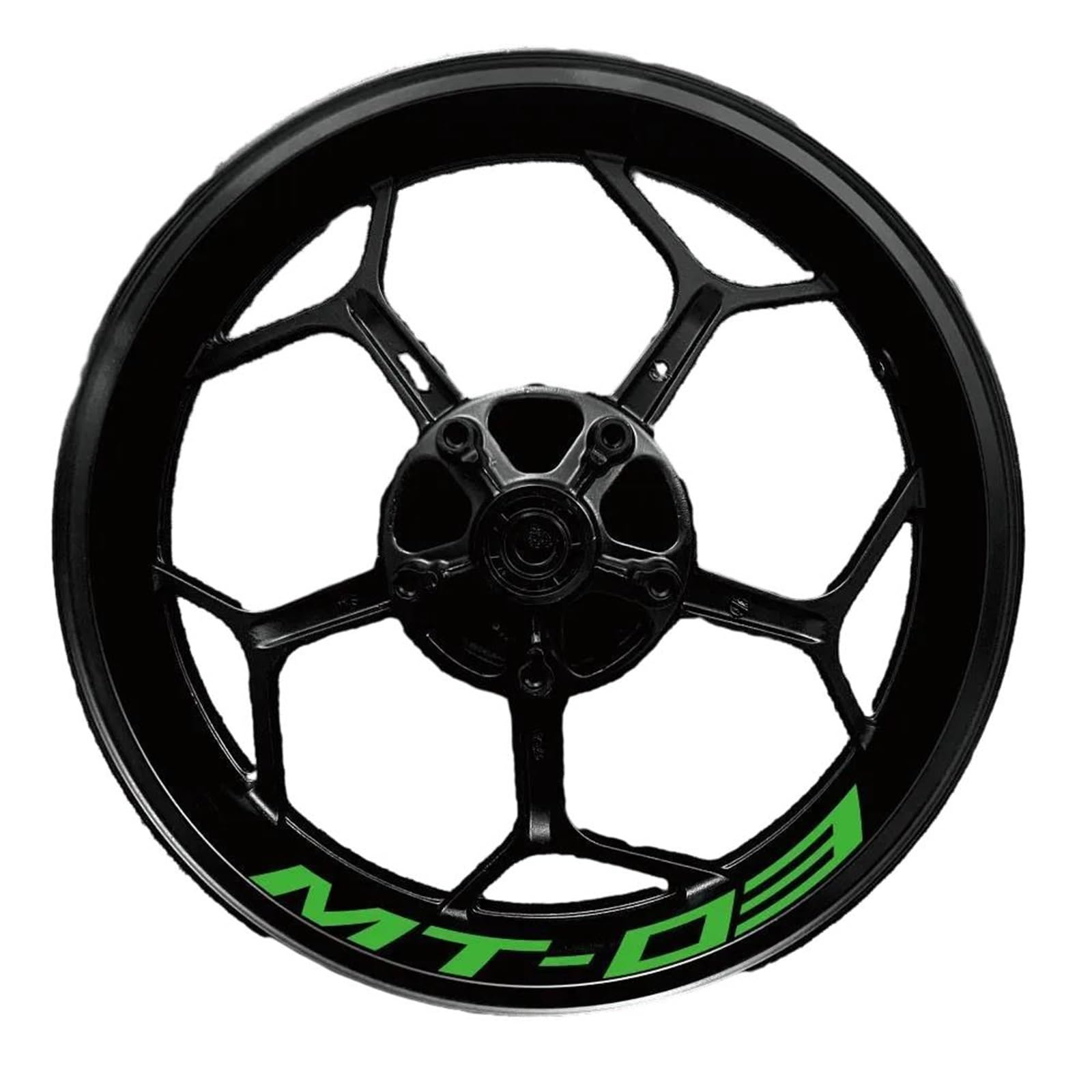 Applique for for MT-03 Mt03 17 Inch Motorcycle Wheel Hub Modified Rim Decal Decoration Waterproof Reflection Sticker(7)