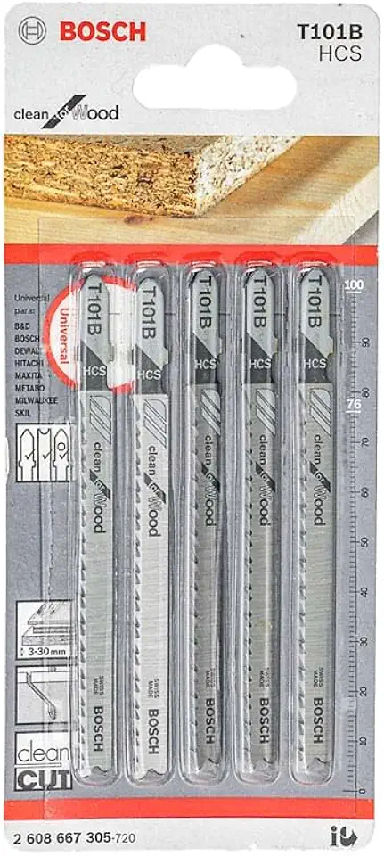 Bosch Lâmina serra tico tico T11B Clean for wood