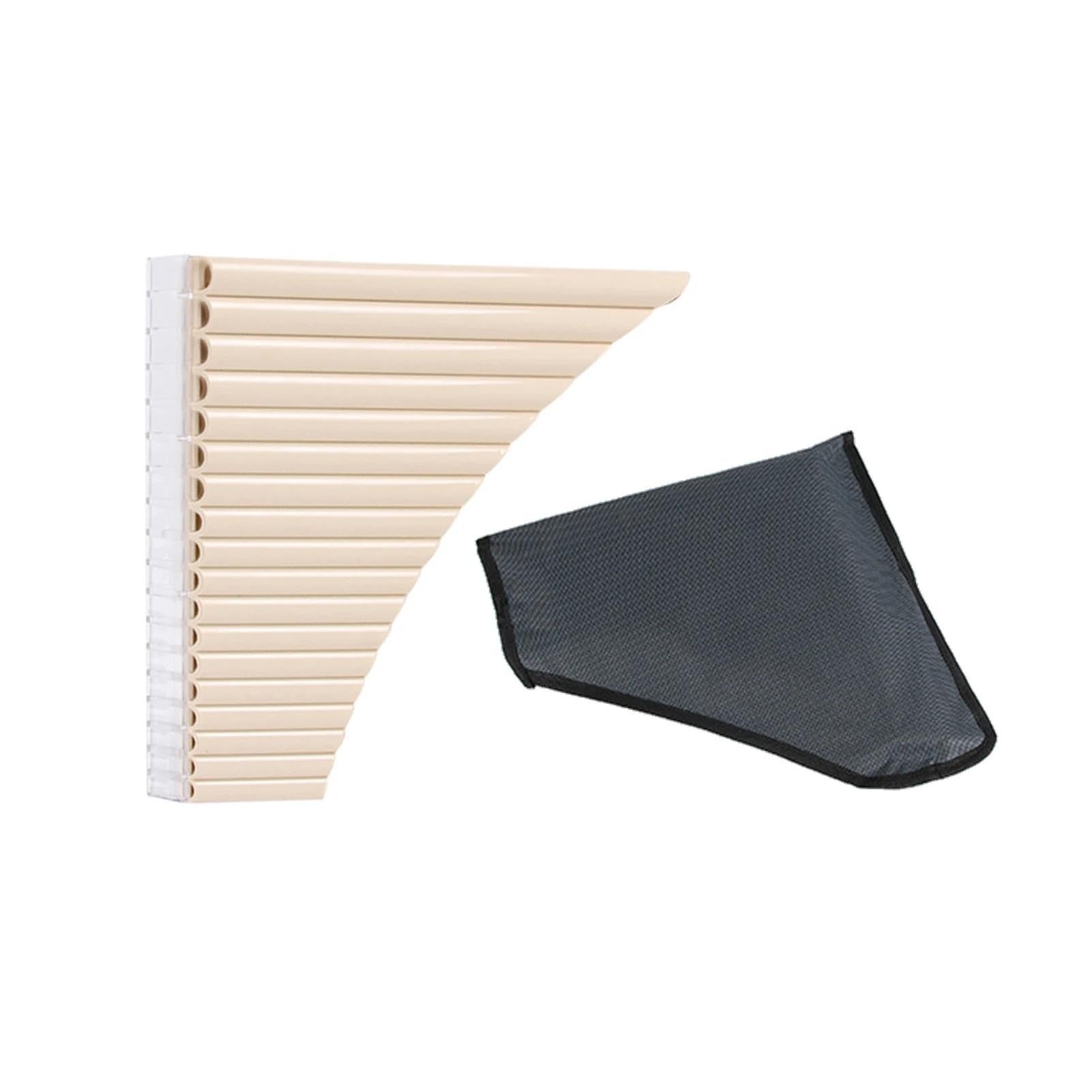 Flauto Di Pan Flauto Di Pan A 18 Tubi Flauto Di Pan Chiave C Strumento A Fiato Per Principianti Con Borsa Per Il Trasporto(Black)