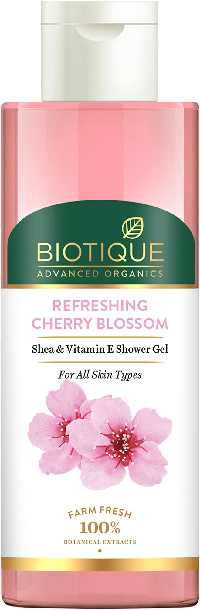 Biotique Advanced Organics Refreshing Cherry Blossom Shea & Vitamin E Shower Gel 200Ml
