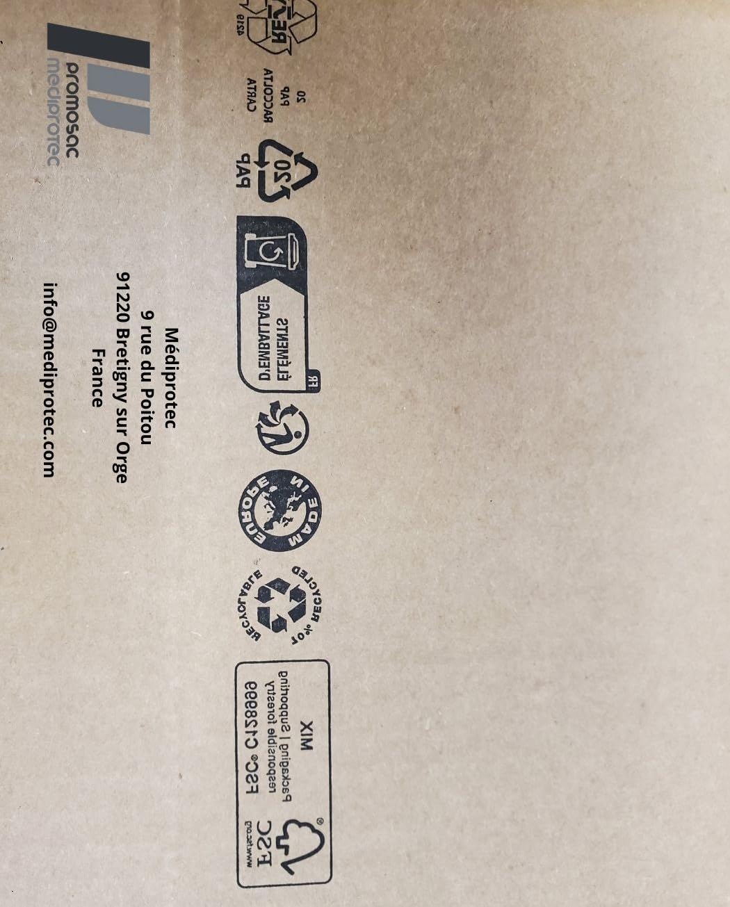 Sacchetto per pattumiera 360l | 100 Coperchi 360 Litri Protezione del contenitore | Spessore 30µ | Gamma professionale | Antisporco - Antiodore | Raccoglitore di rifiuti igienici