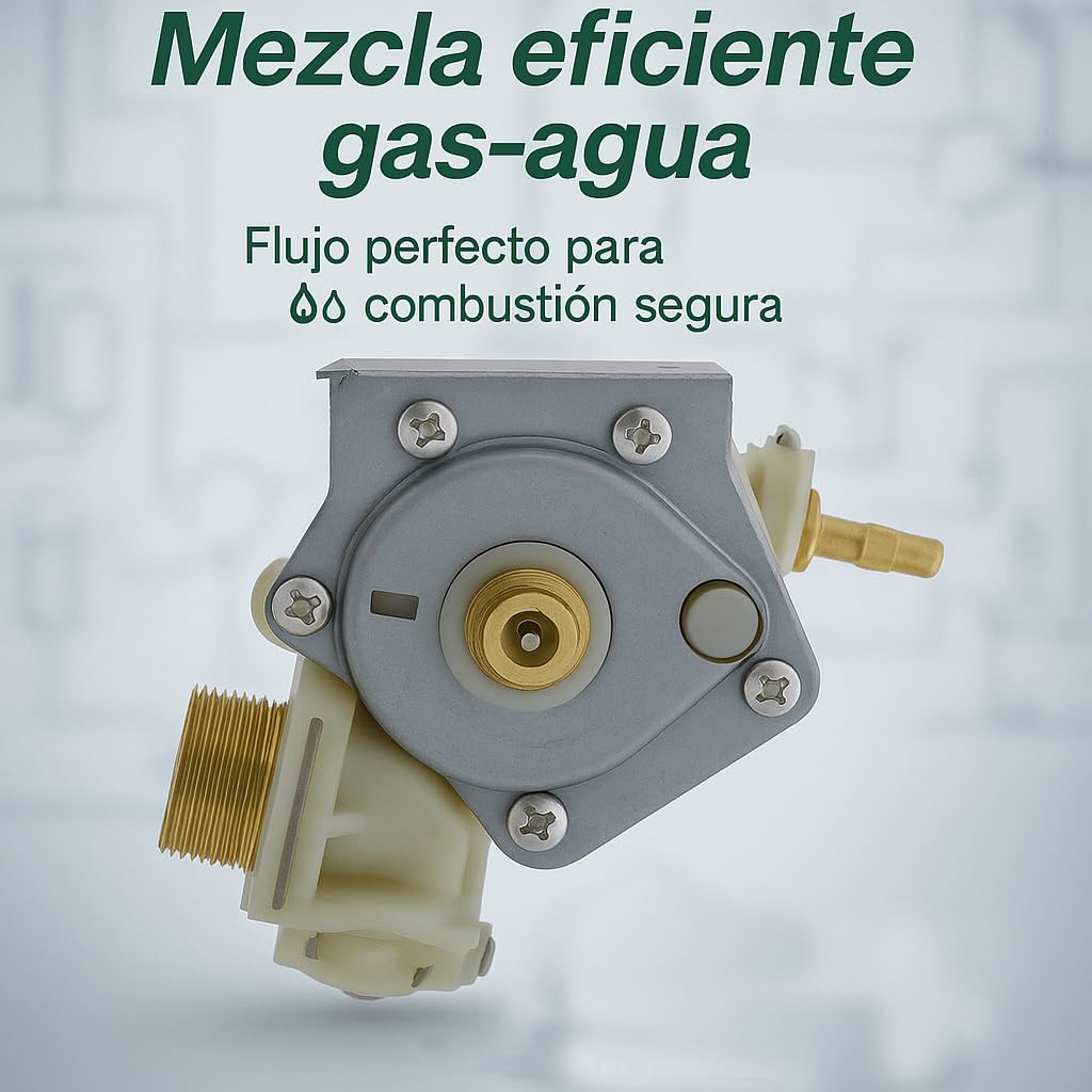 Cuerpo de Agua Completo para Calentador JUNKERS | Recambio Adaptable 8707006286 | Válvula de Agua y Mando de Caudal | Reparación Esencial de Caudal