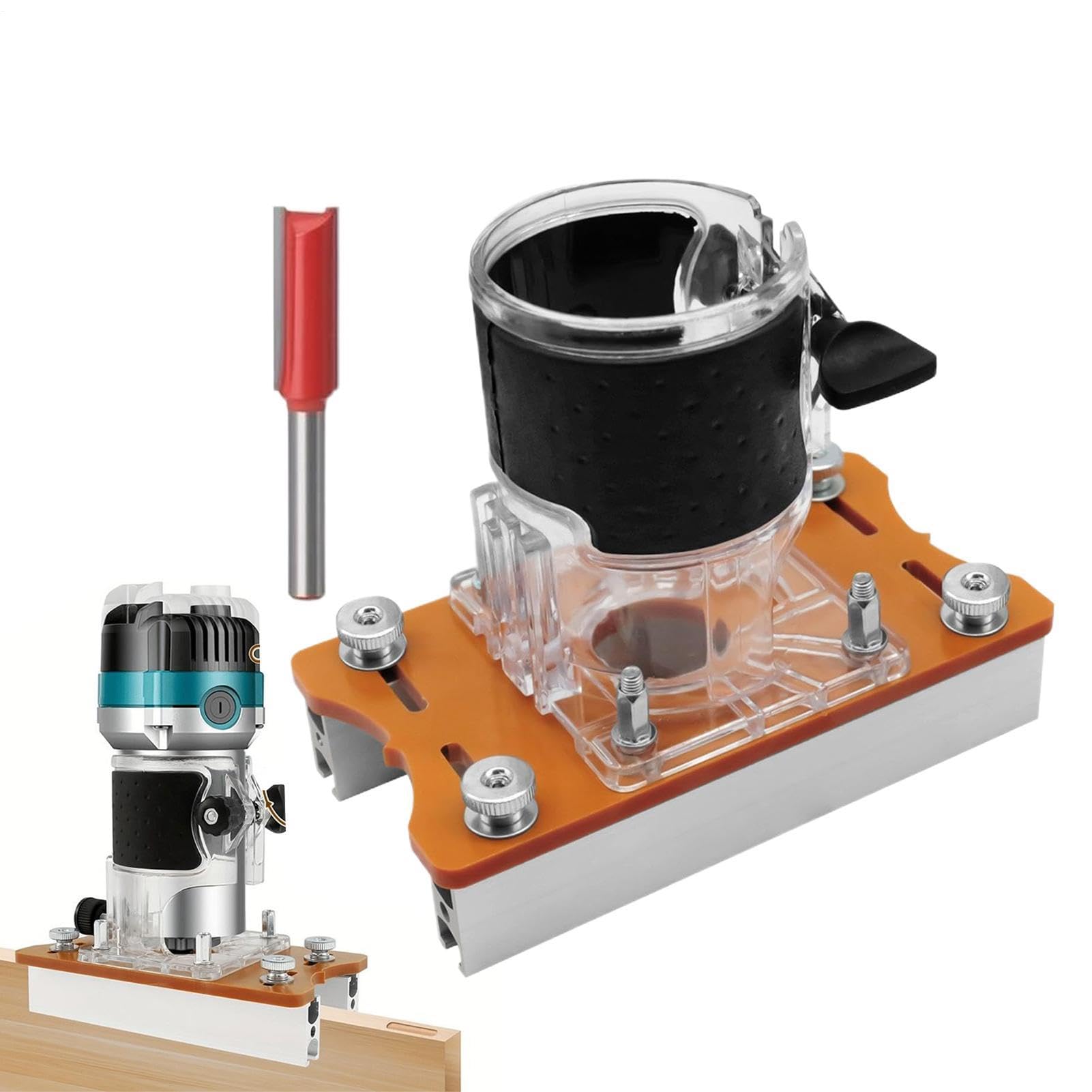 Fresadora de madera 2 en 1: herramienta multifunción manual y eléctrica, corte y grabado de laminados, portátil y ajustable, ideal para el hogar, carpintería y reparaciones