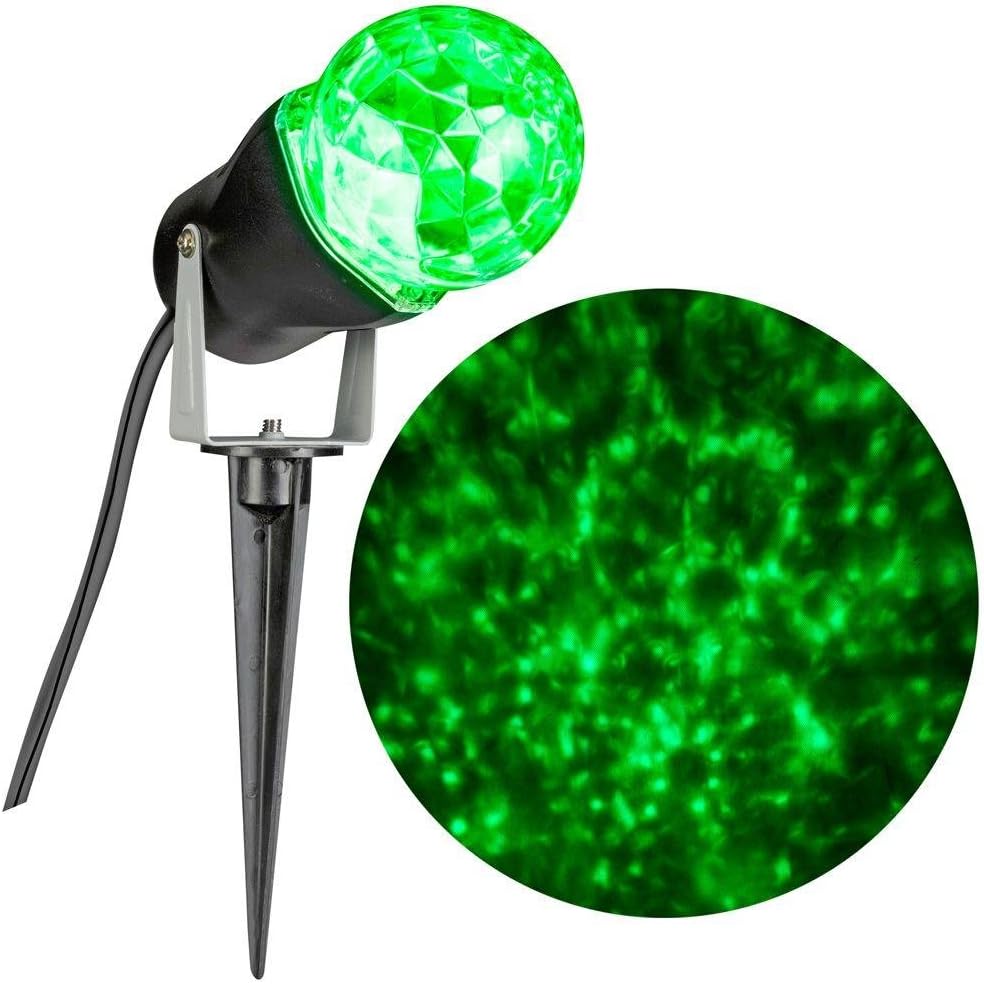 Gemmy LED Lightshow Projection Kaleidoscope Green Swirling Light