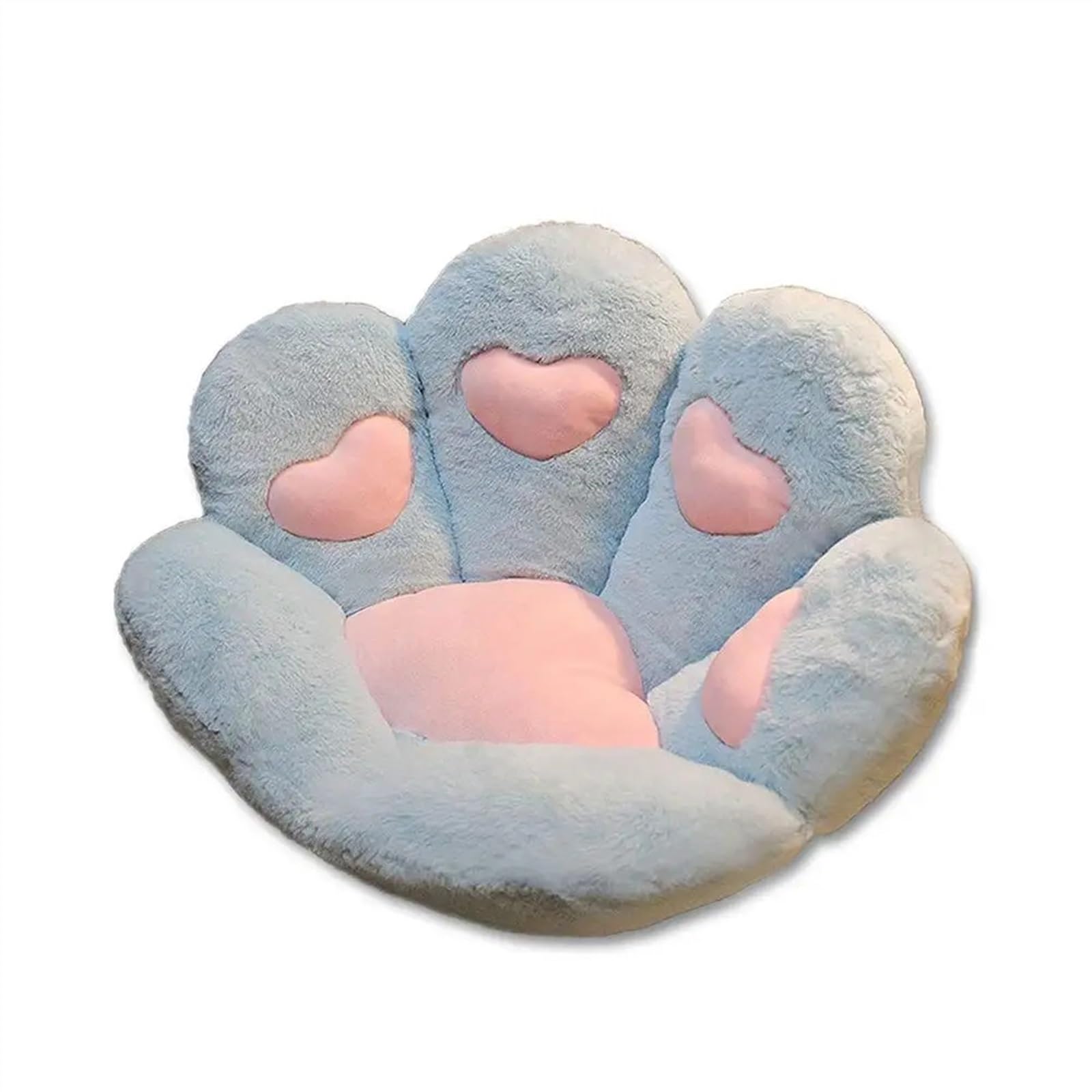 Sitzkissen Sitzkissen mit Katzenpfoten-Motiv, Katzenpfoten-Kissen, Bürostuhlkissen, 28 x 24 Zoll, Katzenpfoten-Form, Gaming-Stuhl, süßes, gemütliches Sitzpolster sitzkissen bürostuhl(Blue)