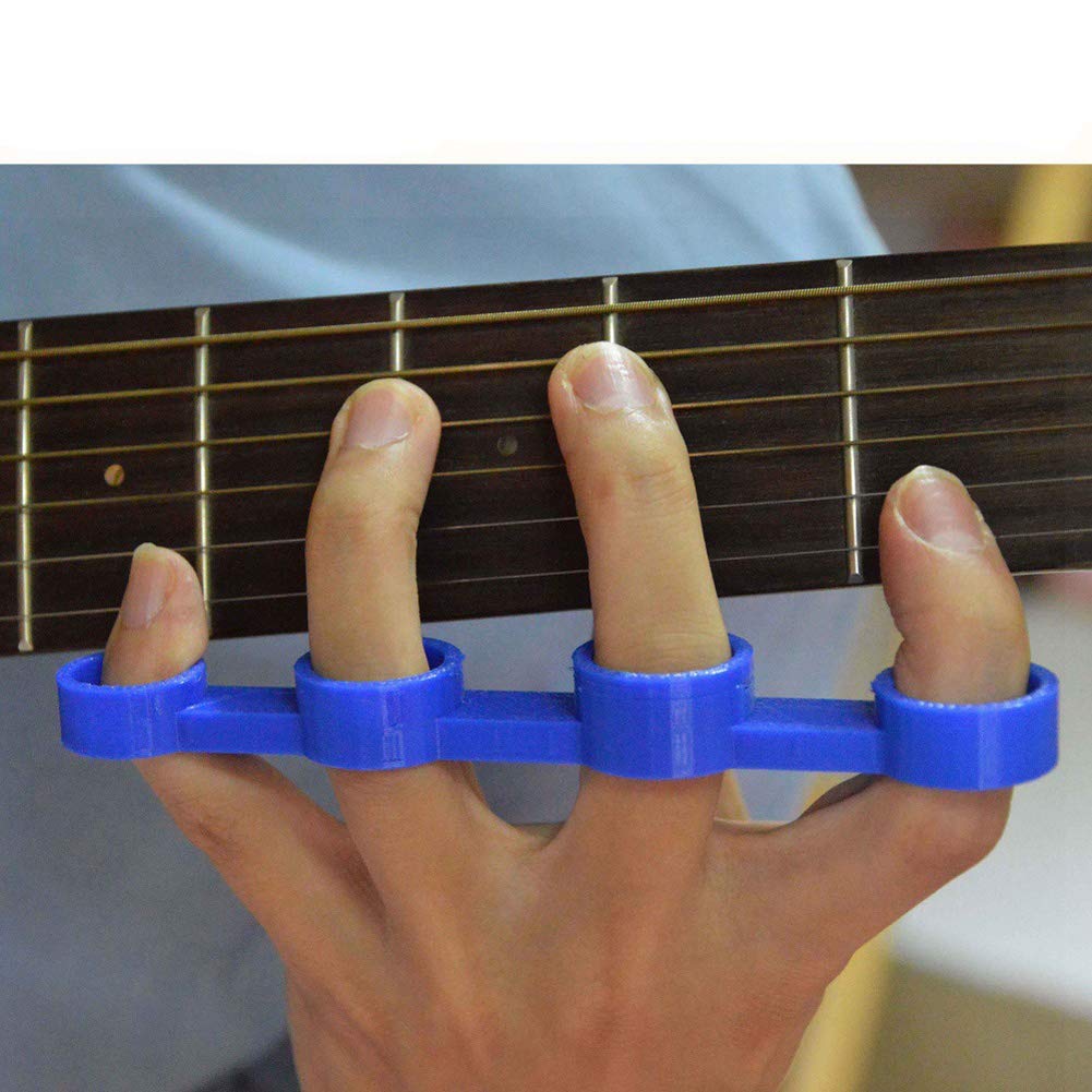 LAOLIGuitar Finger Expander, Finger Strengthener, Hand Grip Workout Trainer Musician Rock Climbing Therapy Finger Tools, Ukulele Piano Exerciser Trainer Practice Tools