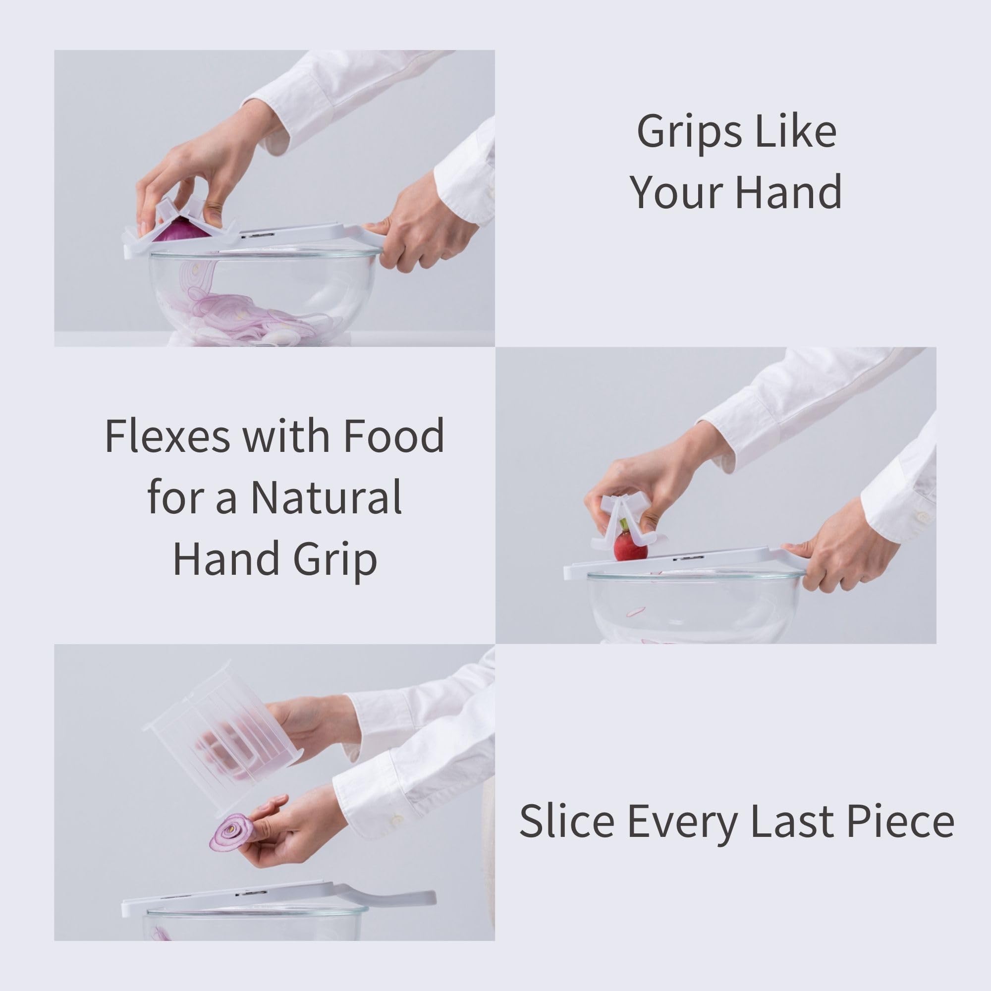 Seki Suncraft - Cortadores profesionales de cocina para repollo con soporte flexible