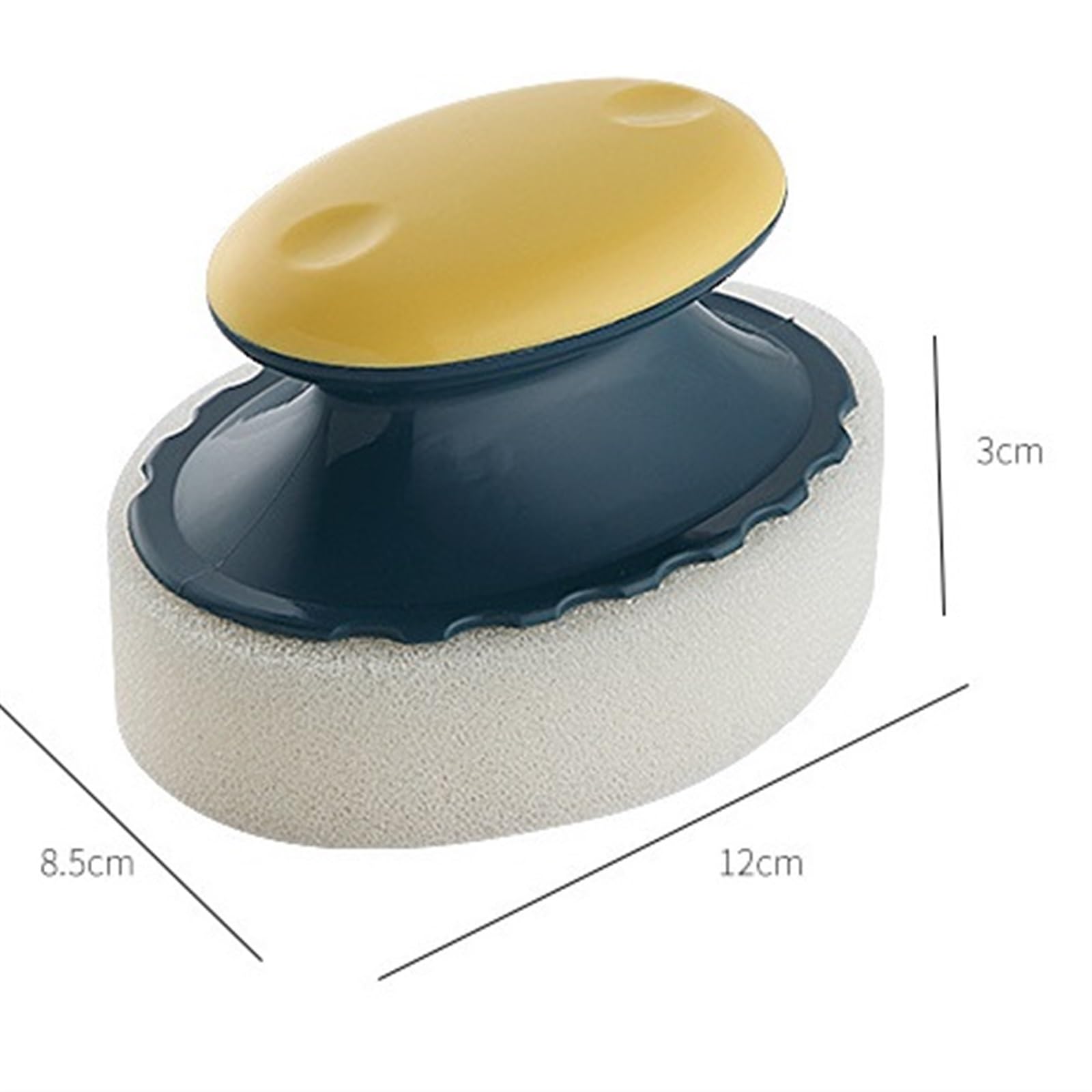 Esponjas Cepillo De Mesa De Esponja, Limpieza De La Cocina del Hogar, Cepillo De Estufa, Cepillo De Limpieza De Olla Esponja (Color : BLU)