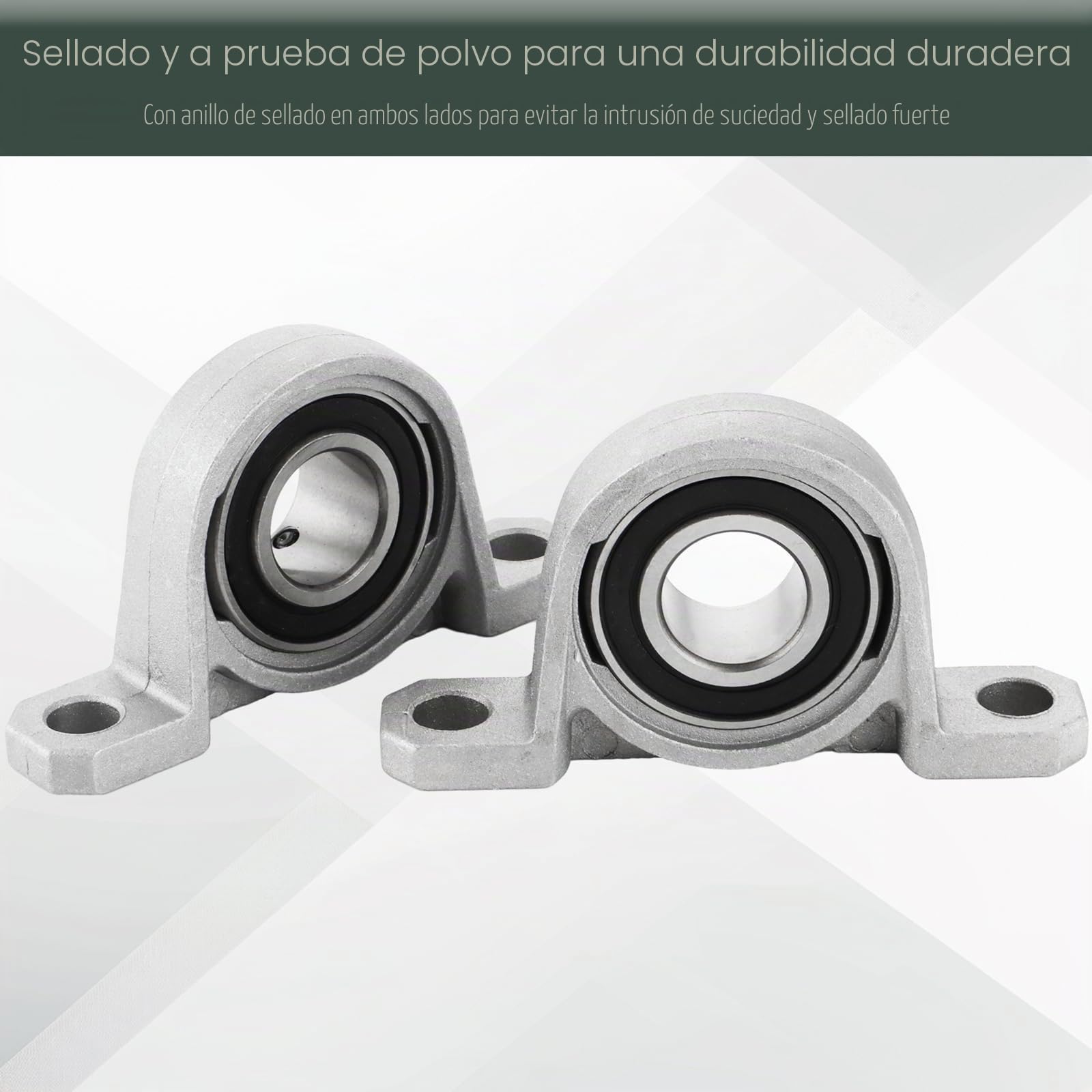 MIVIDE 8 unidades de rodamientos KP004 de 20 mm, cojinete de rodamiento, cojinete de aleación de zinc