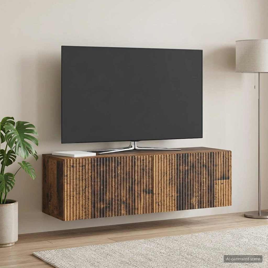 Szafka pod telewizor ścienny 98 x 31 x 30 cm, drewno co