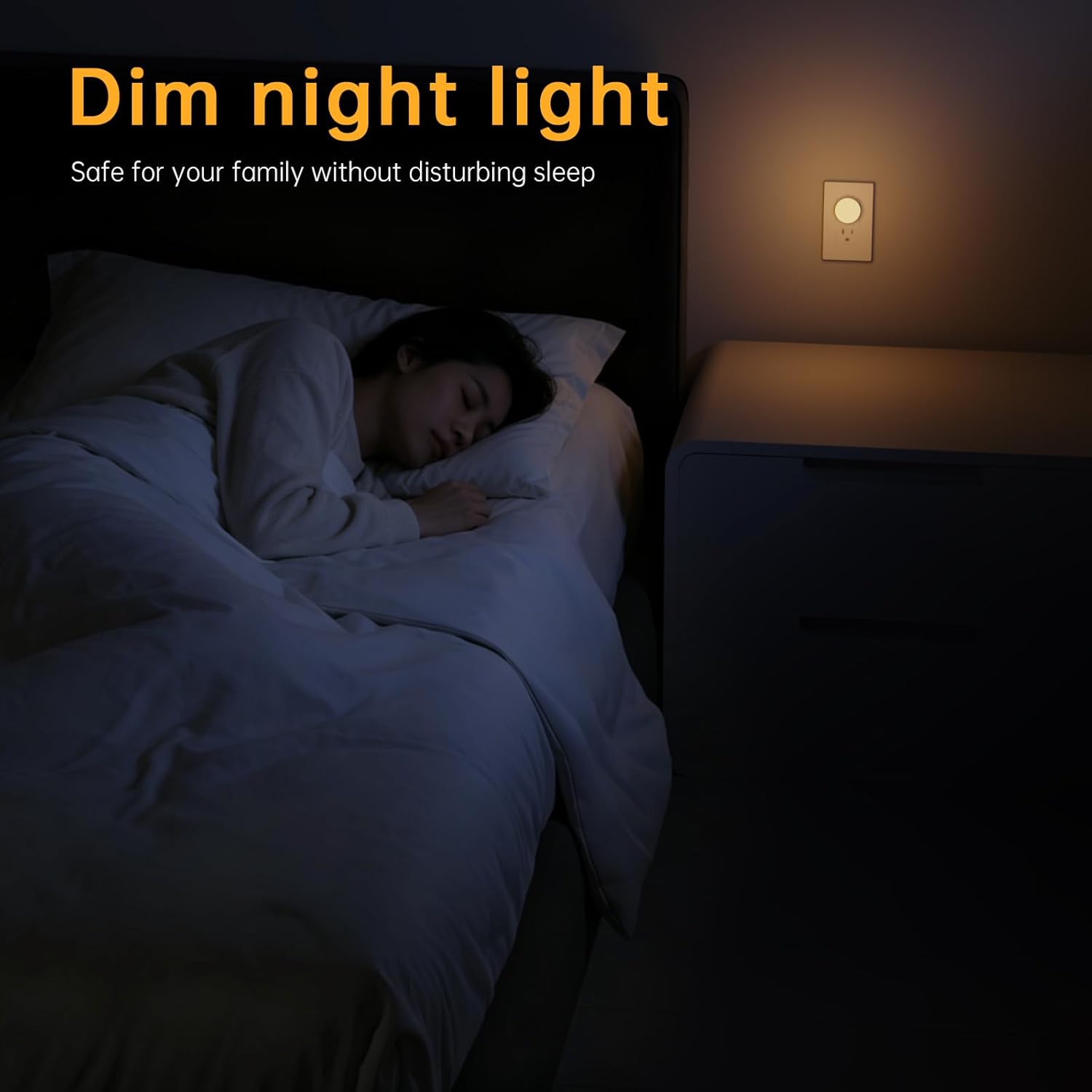 Night Lights Plug in12 Pack,Dim Night Light with 3CCT, Auto Dusk to Dawn Sensor, 3 Brightness Levels, Dimmable Night Light for Bedroom, Stairway, Toilet