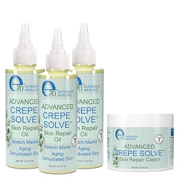 e70 Crepe Cream 1 Pack & Firming Oil Crepe Skin 3 Pack