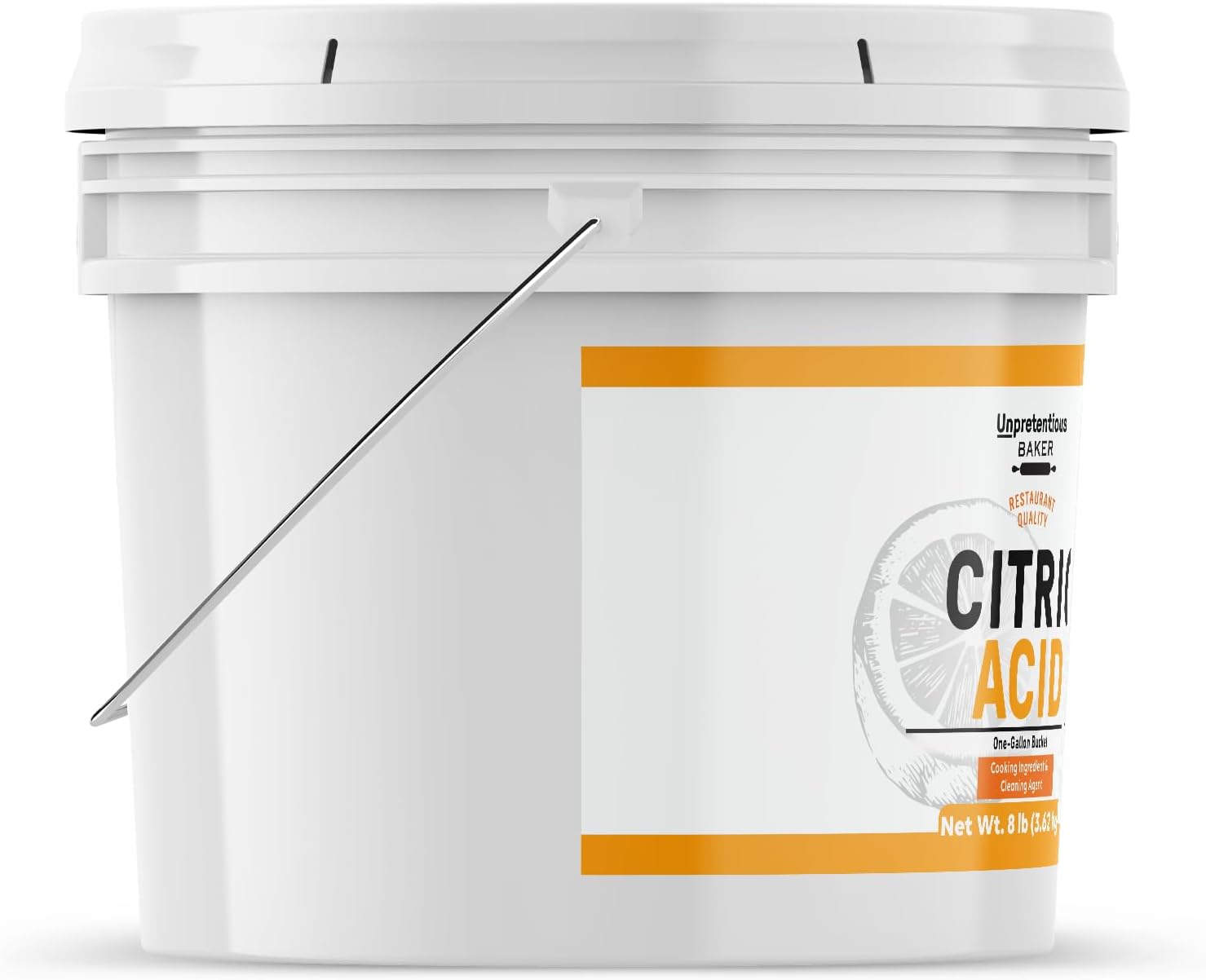 Unpretentious Citric Acid, 1 Gallon, Cooking & Cleaning, Natural & Food Safe, Chemical Free