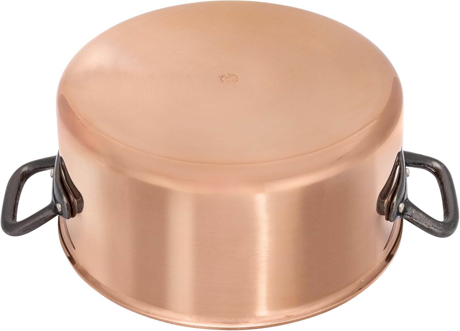 Matfer Bourgeat Copper Casserole Pot, 9 1/2