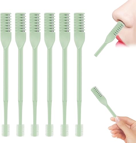 Miniatura 14 de Cortador de vello nasal 2 en 1, herramienta manual mejorada 2025 de rotación 360° para eliminación de vello de fosas nasales con caja de