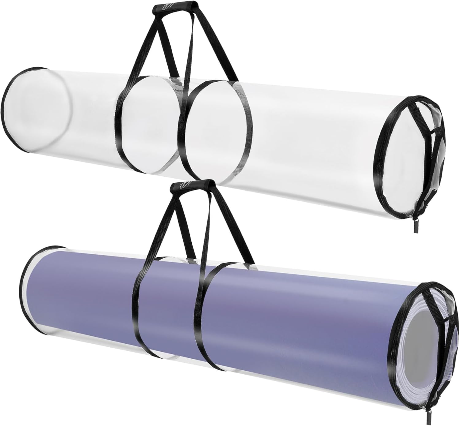 Veemoon 2pcs Wrapping Paper Storage Bag Roll Holder Organizer for Protects Wrapping Paper from Moisture and Damage