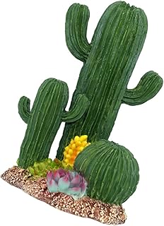 Hohopeti Escalada Pet Cacto Réptil Tanque Suculento Terrário Artificial Decorativos Para Sala Aquário Suculento Decoração Caixa De Criação Decoração Tartaruga Terrário Decoração Répteis