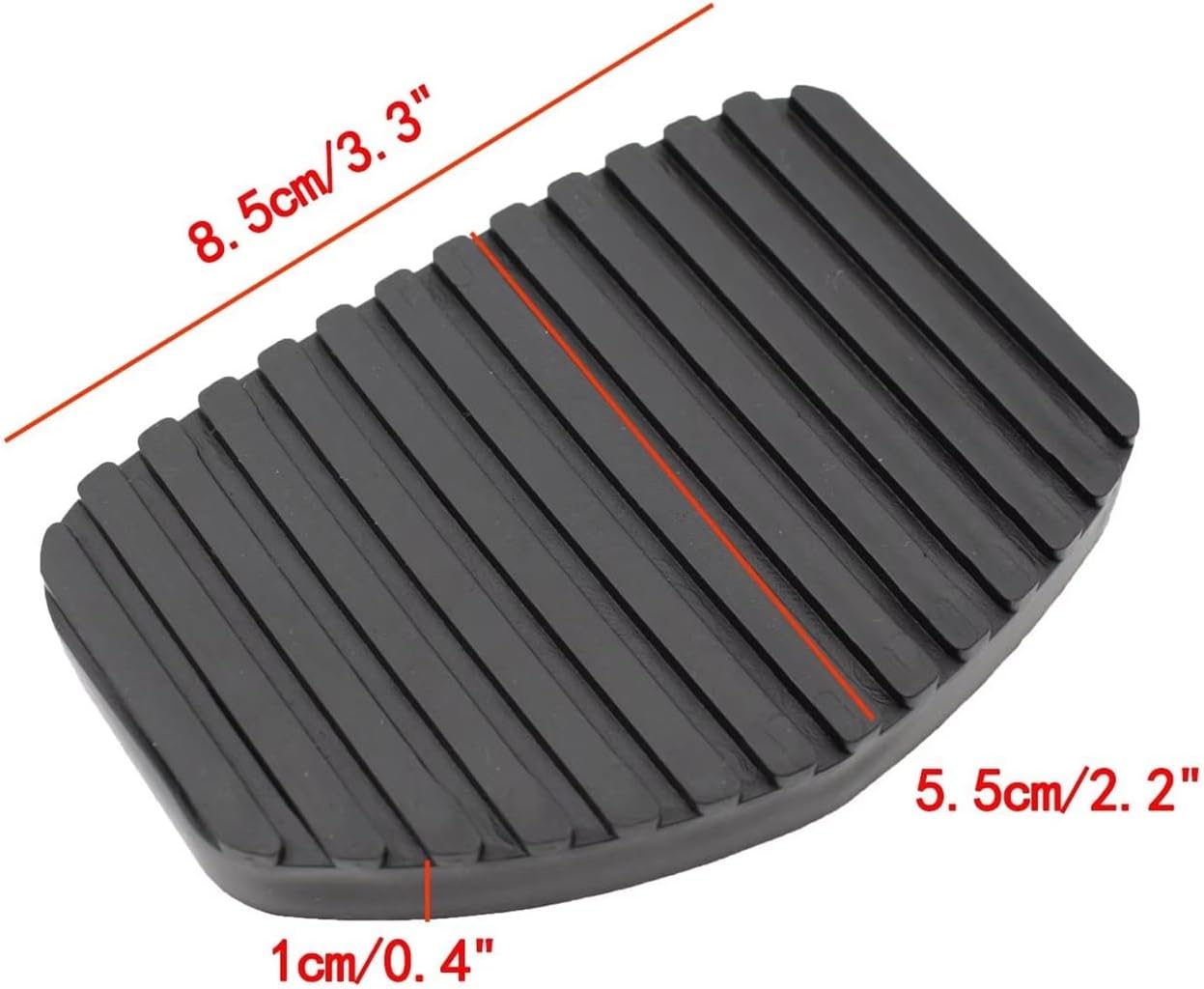2 PCS Car Brake Pedal Rubber Pad Cover Replacement for Peugeot 306 405 406 407 508 607 2000 2001 2002 2003 2004 2005 2006 2007 2008 2009 2010 2011 Car Clutch Pedal Pads