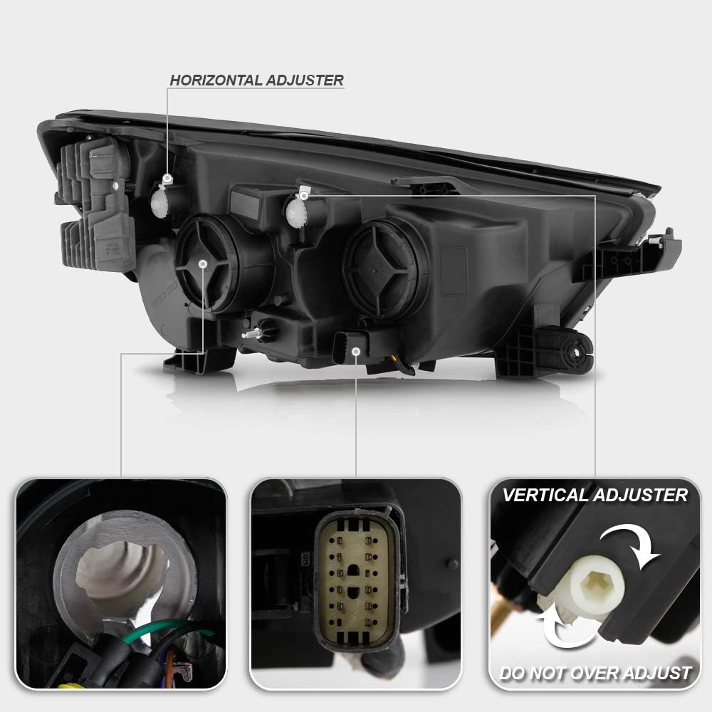 ACANII - For [Halogen Model] 2017-2022 Buick Encore LED DRL Headlights Headlamps Set Assembly Driver & Passenger Side