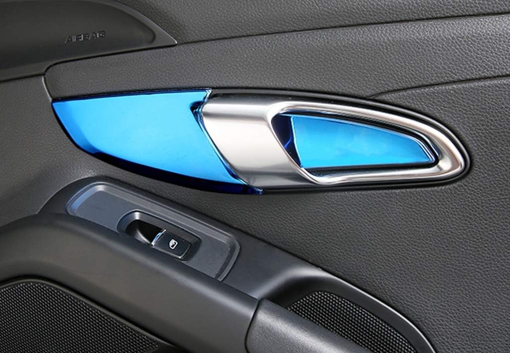 New Protective Inside Handle Covers 2PCS Compatible with Porsche 718 Boxster 2016-2020 (Blue)