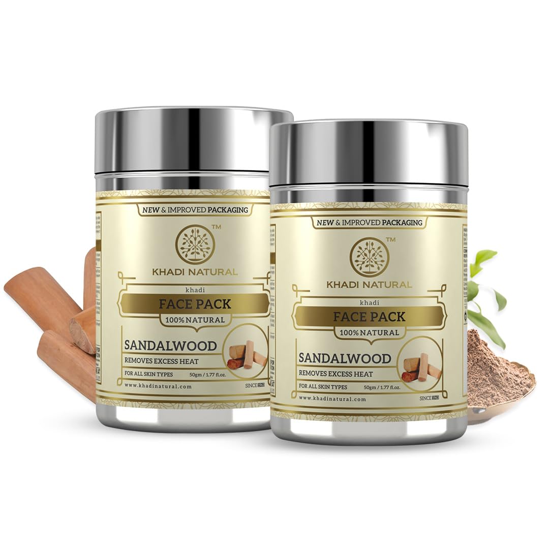 Khadi Natural Sandalwood Herbal Face Pack | Face Pack for Controlling Oil |