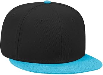 OTTO SNAP Wool Blend Twill Round Flat Visor 6 Panel Pro Style Snapback Hat