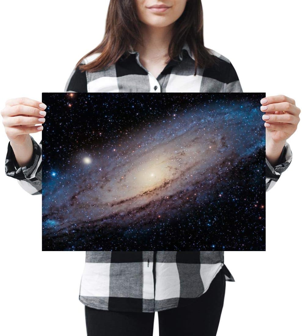 Destination Vinyl Posters A3 - Great Andromeda Galaxy Space Nebula NASA Art Print 42 X 29.7 cm 280gsm satin gloss photo paper #24300