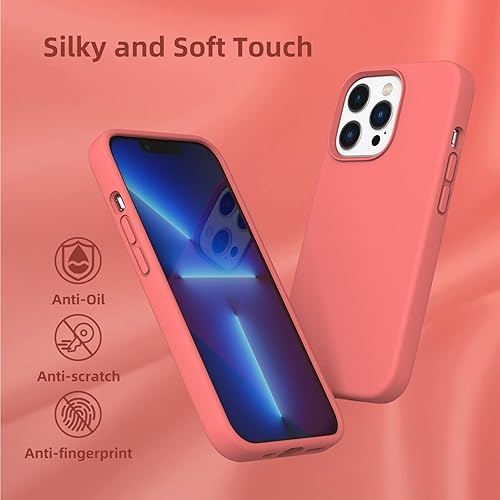 Miniatura 6 de K TOMOTO Funda compatible con iPhone 13 Pro Max para mujer, protección contra caídas, antihuellas, antiarañazos, a prueba de golpes, suave al tacto,