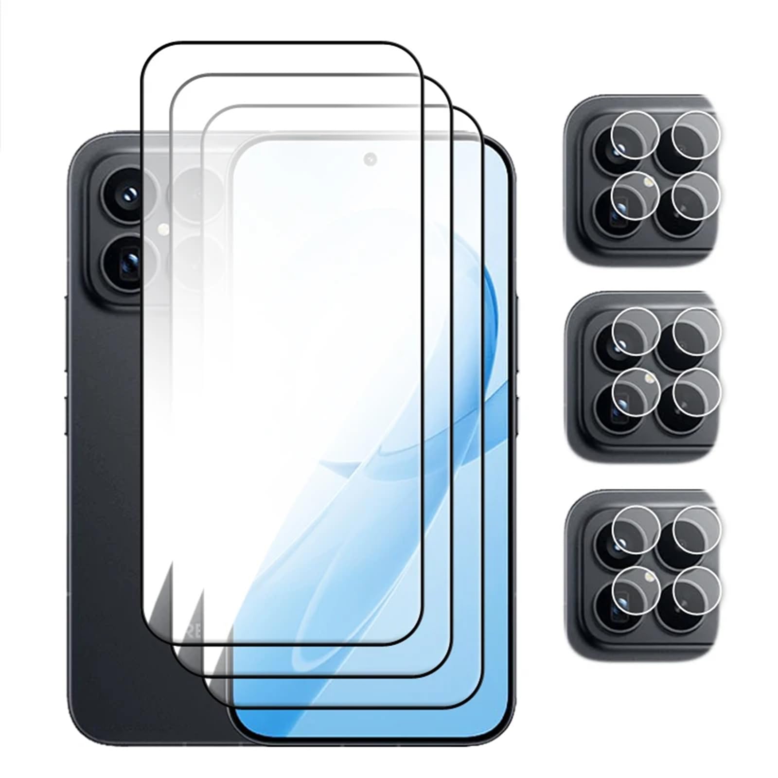 Para Redmi K90 Pro Max, filme protetor de tela 6in1 2.5D Full