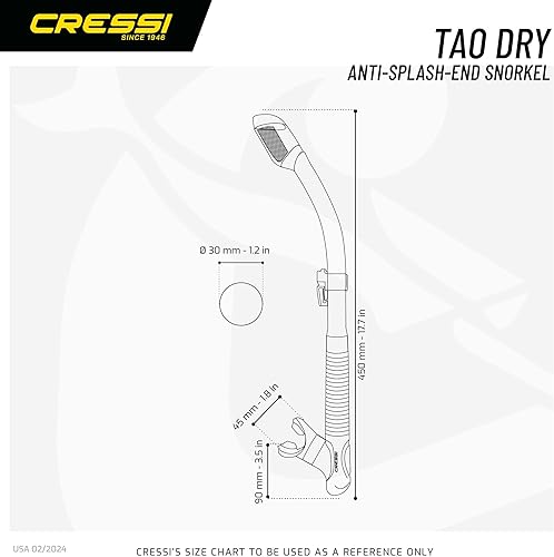 Miniatura 5 de Cressi Set de esnórquel para adultos  Máscara y esnórquel  Máscara de silicona cómoda premium  Esnórquel seco  Diseñado en Italia