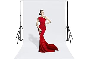 Telones de fotografía de poliéster blanco de 10 x 12 pies, telón...