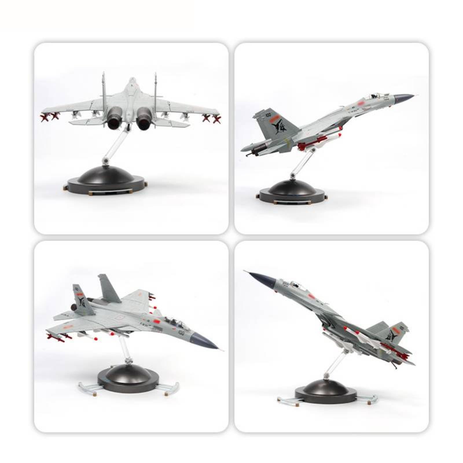 Modello Aereo da Caccia J-15 in 1 72 Kit di Assemblaggio con Stabilatori Separati Diametro10.5cm Altezza12cm Adatto a Collezionismo Scrivania Scaffale Ufficio