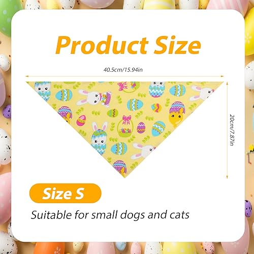 Miniatura 2 de 2 pañuelos de Pascua para perro, bufanda colorida de Pascua para perro, cómoda y bonita, conejo, elementos de conejo, bandana para mascotas,
