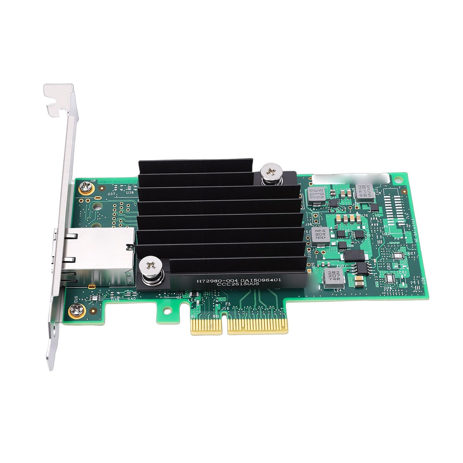 banapoy Karta Sieciowa PCIe 10 GB, Profesjonalny Adapter Ethernet PCI Express 3.0 X4 550-T1 z obsługą Portów RJ45 dla Server / / VMware