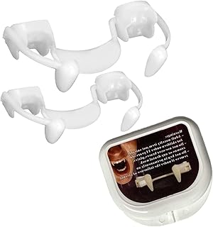 1 Pair Vampire Fangs, Retractable Realistic Zombie Fangs Halloween Vampire Fangs Teeth Dentures Party Dress Up Horror Props