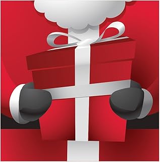 Creative Converting 16 Count Paper Lunch Napkins, Santa Scenes