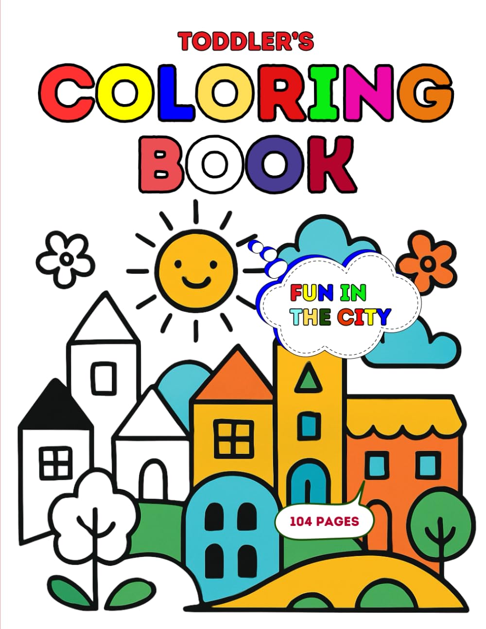 Fun in the city: Toddler's coloring book (Fun with Twin Toys USA)
