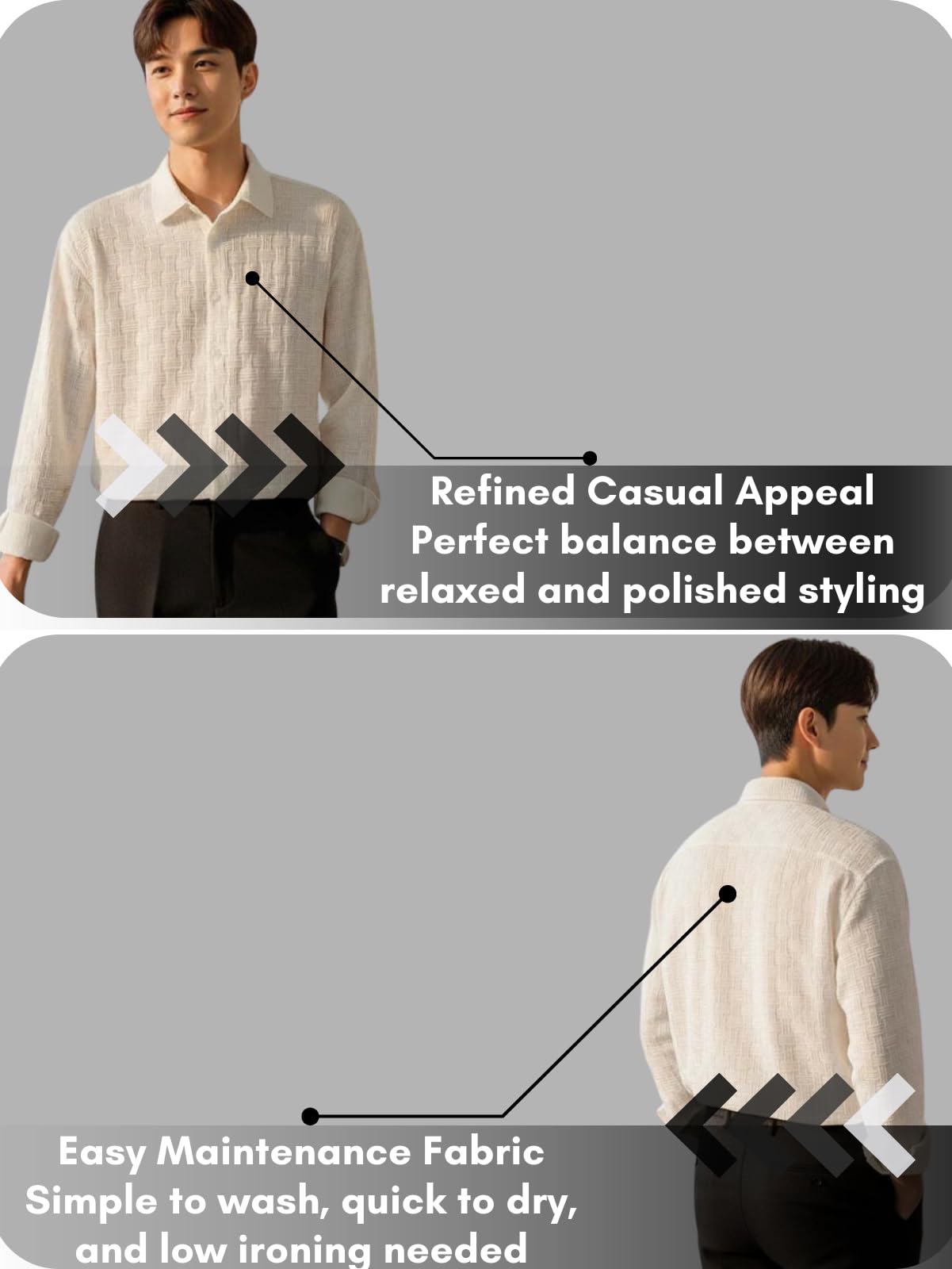 Leriya Fashion Camicia formale da uomo con bottoni, vestibilità aderente, camicia da ufficio per uomo, a maniche lunghe, in policotone, pronta per riunioni e affari