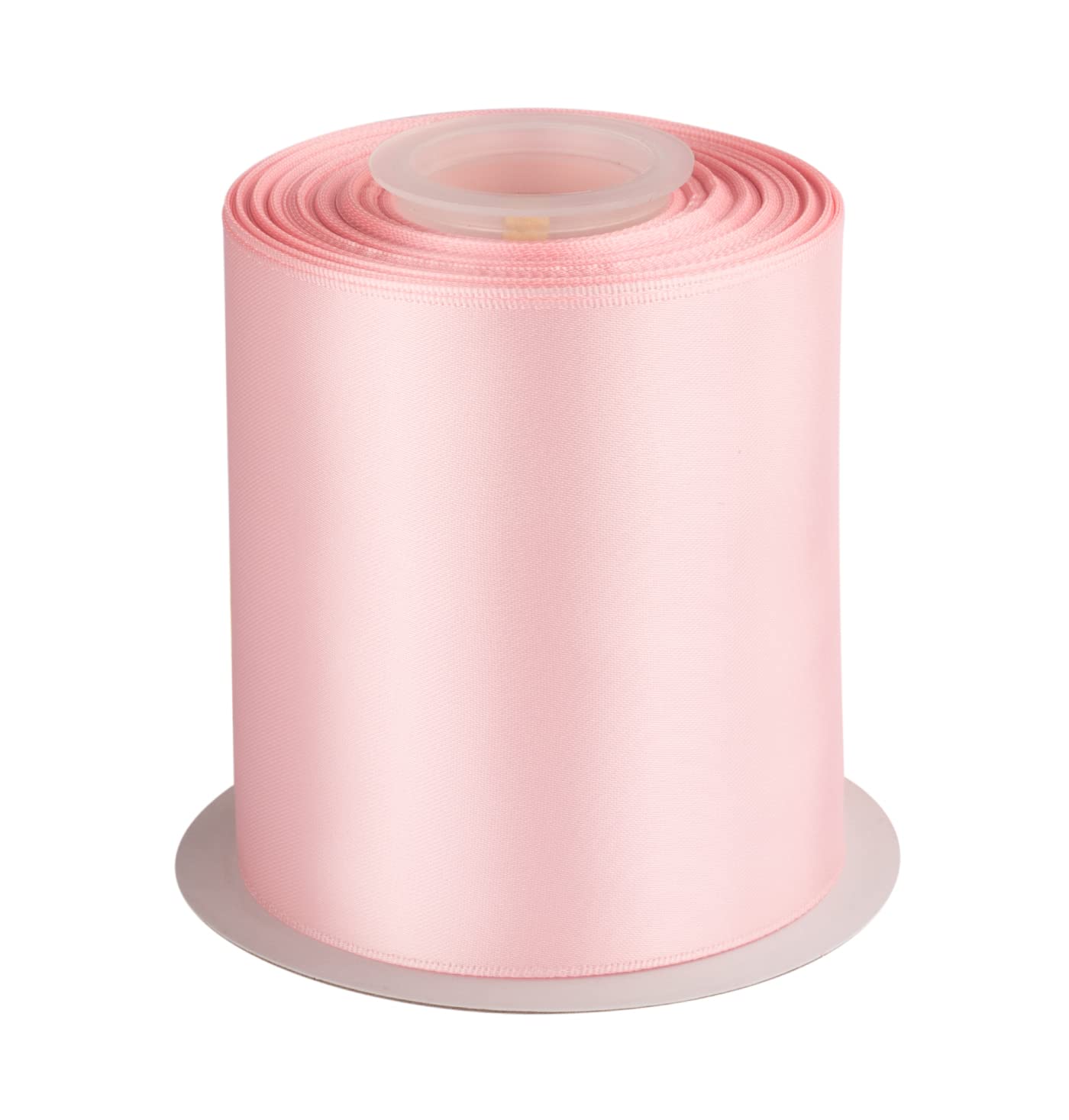 Satynowa wstążka dwustronna, 100 mm x 22 m, solidna poliestrowa wstążka rzemieślnicza, idealna do pakowania prezentów, rękodzieła, dekoracji ceremonii ślubnej, aranżacji kwiatowej, szycia