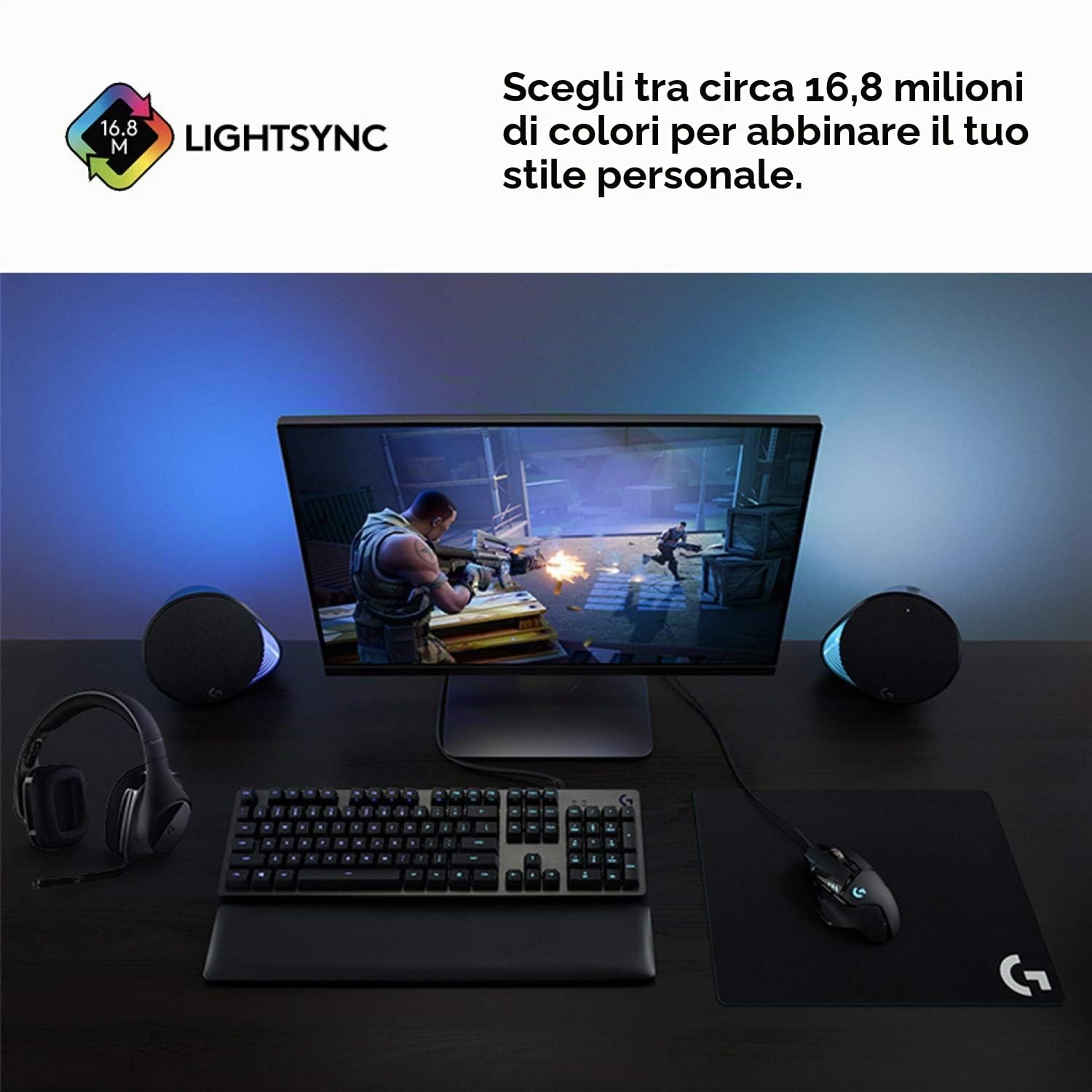 Logitech G G513 Tastiera Gaming Cablata - QWERTY US INT'L