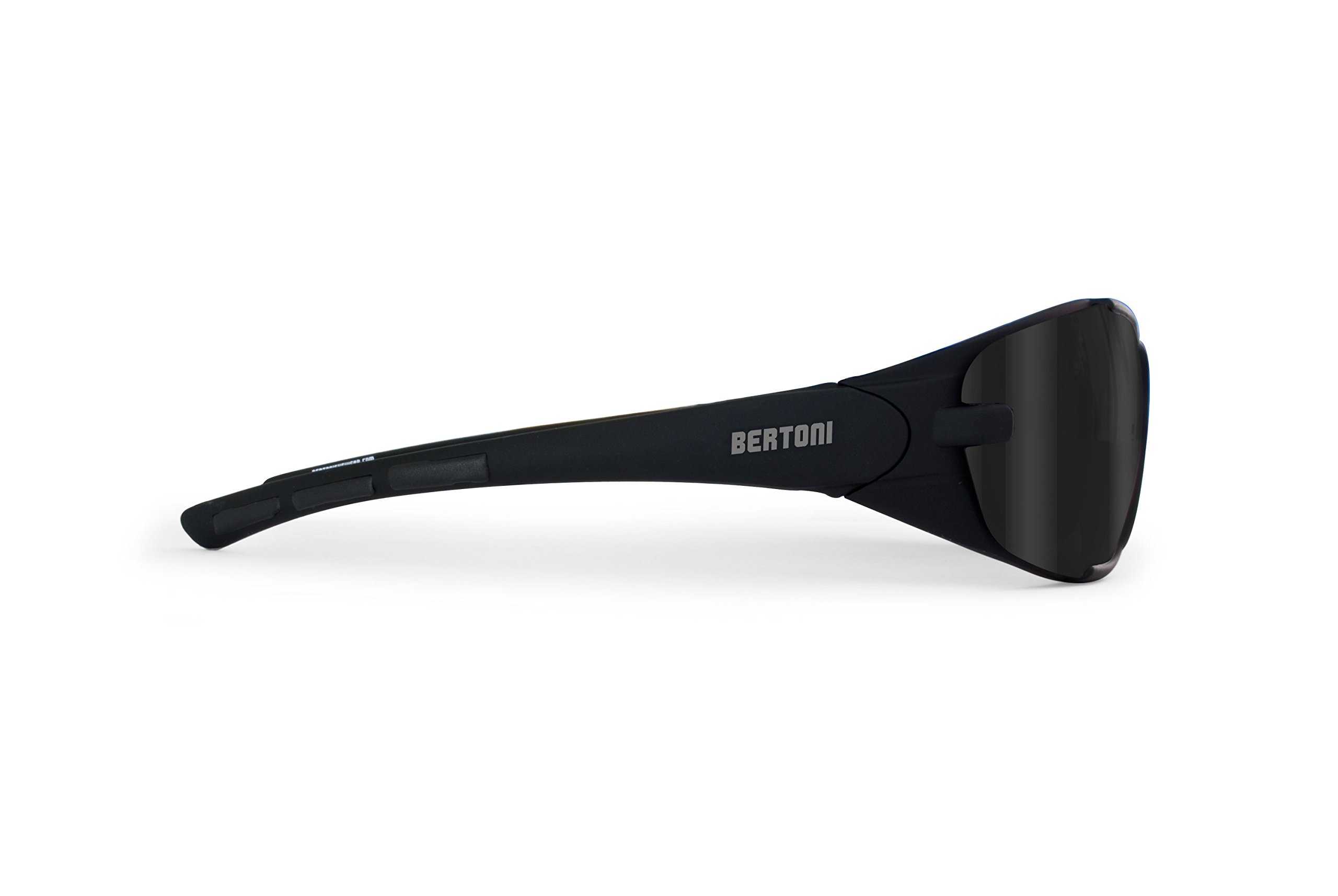 Bertoni Occhiali Sport Ciclismo Sci Antivento Avvolgenti 3 Lenti Incluse Antifog Antiappannanti - AF109A by Italy