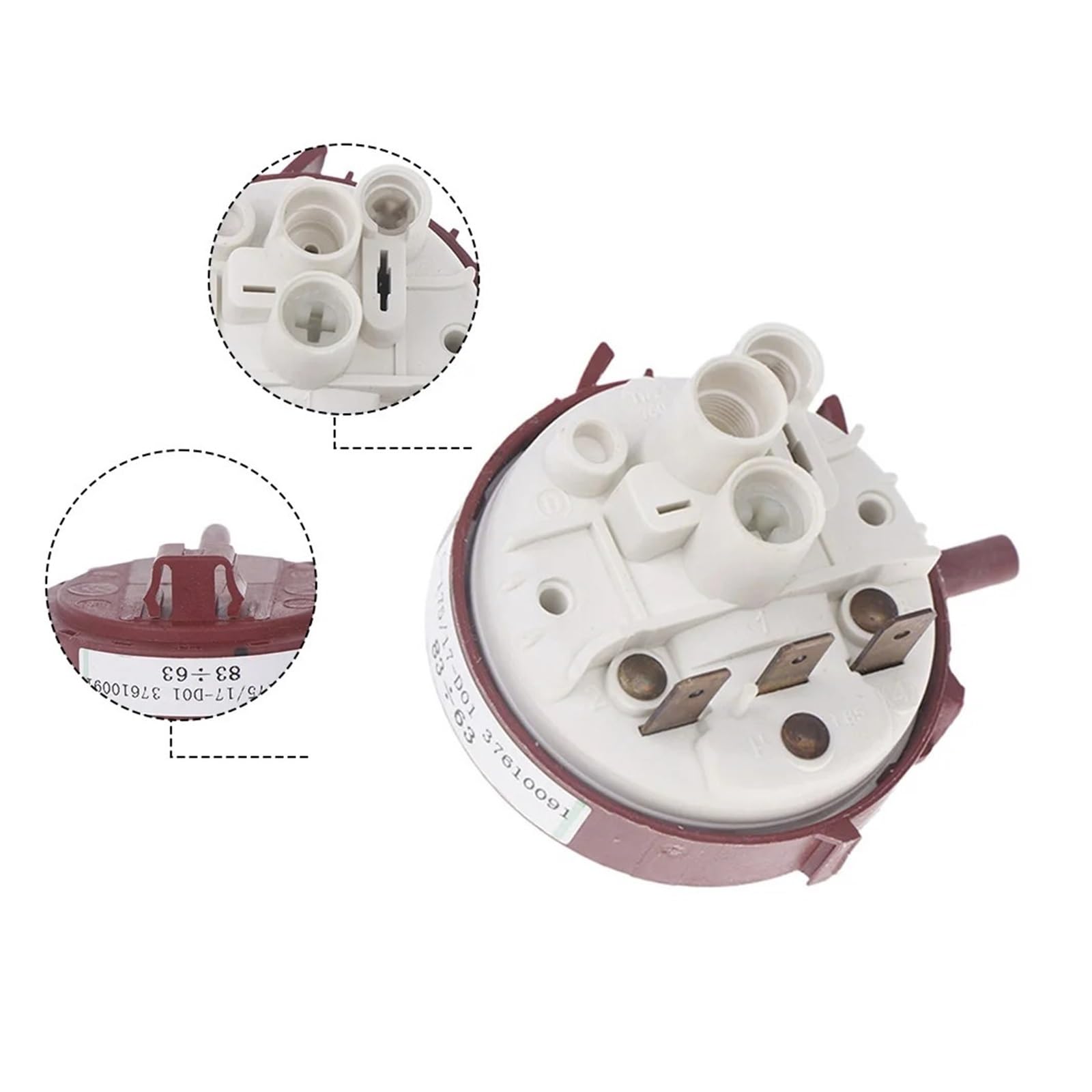 1 X Sensor De Nivel De Agua C-326/17-D01 Interruptor De Presión For Lavavajillas Controlador De Plástico For Piezas De Lavadora Y Lavavajillas