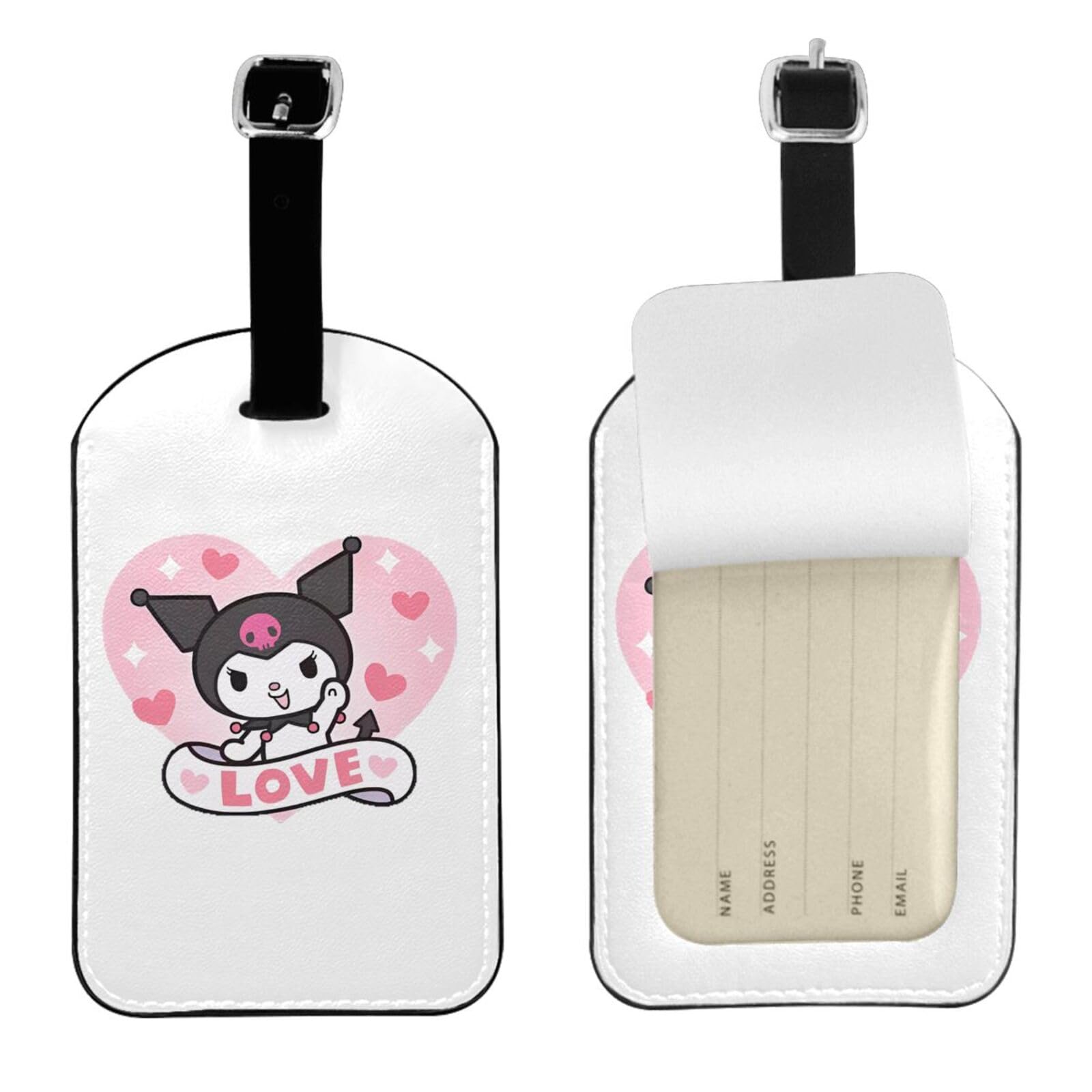 Amazon.co.jp: クロミ ラゲッジタグ 荷物タグ レザー ネームタグ